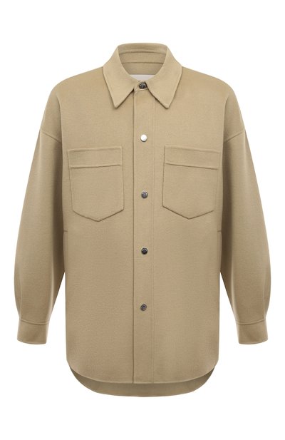 Мужская куртка-рубашка из шерсти и шелка NANUSHKA, арт. NM24PFJK00962