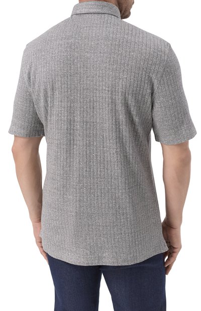 Поло изо льна и хлопка BRUNELLO CUCINELLI, арт. MW8653936, фото 4