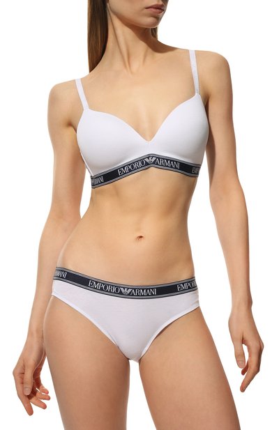 Хлопковый бюстгальтер с плотной чашкой EMPORIO ARMANI, арт. 164410/2R227, фото 2