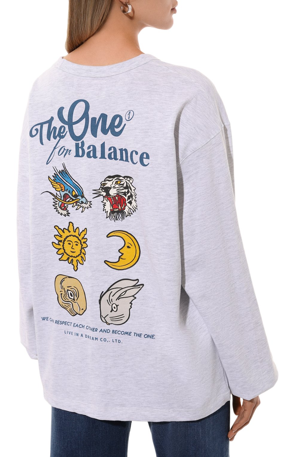 Хлопковый свитшот AECA WHITE, арт. FWCMFWBDTTLSO001C0, фото 4