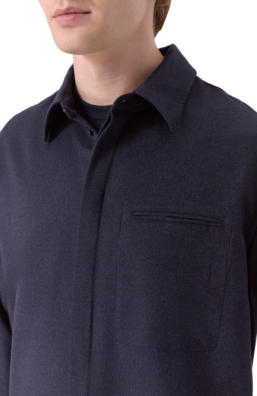 Рубашка из кашемира и шерсти MVST M25.1MM.B001/F067 Синий  M25.1MM.B001/F067 Фото 5