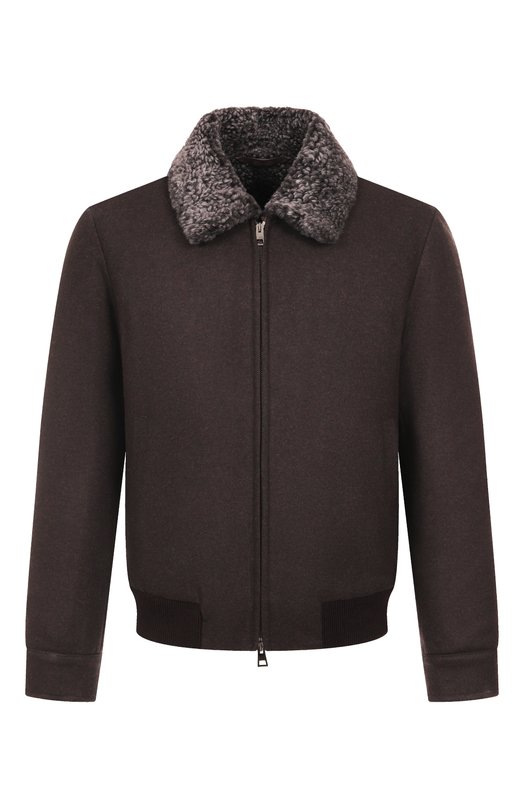 Бомбер с подкладкой из овчины Andrea Campagna 25U411-VIT2S28X Коричневый 25U411-VIT2S28X