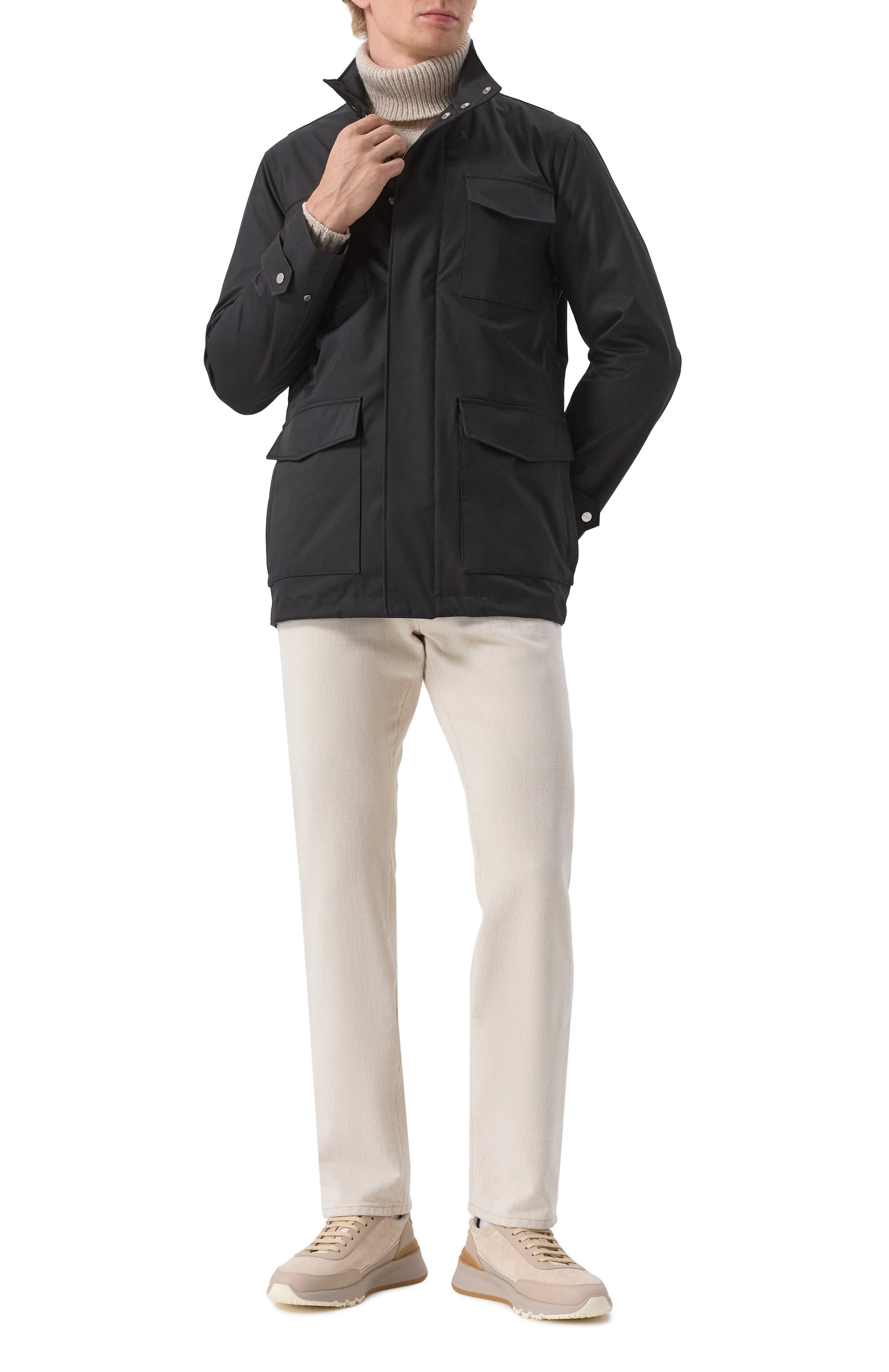 Куртка KITON черного цвета по цене 495000 руб., арт. UW2065V0832F09, фото 2 Куртка KITON, арт. UW2065V0832F09, фото 2