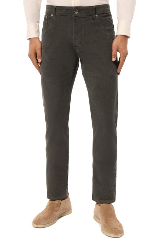 Вельветовые брюки Corneliani 944JL2-9420131 Зелёный  944JL2-9420131 Фото 3