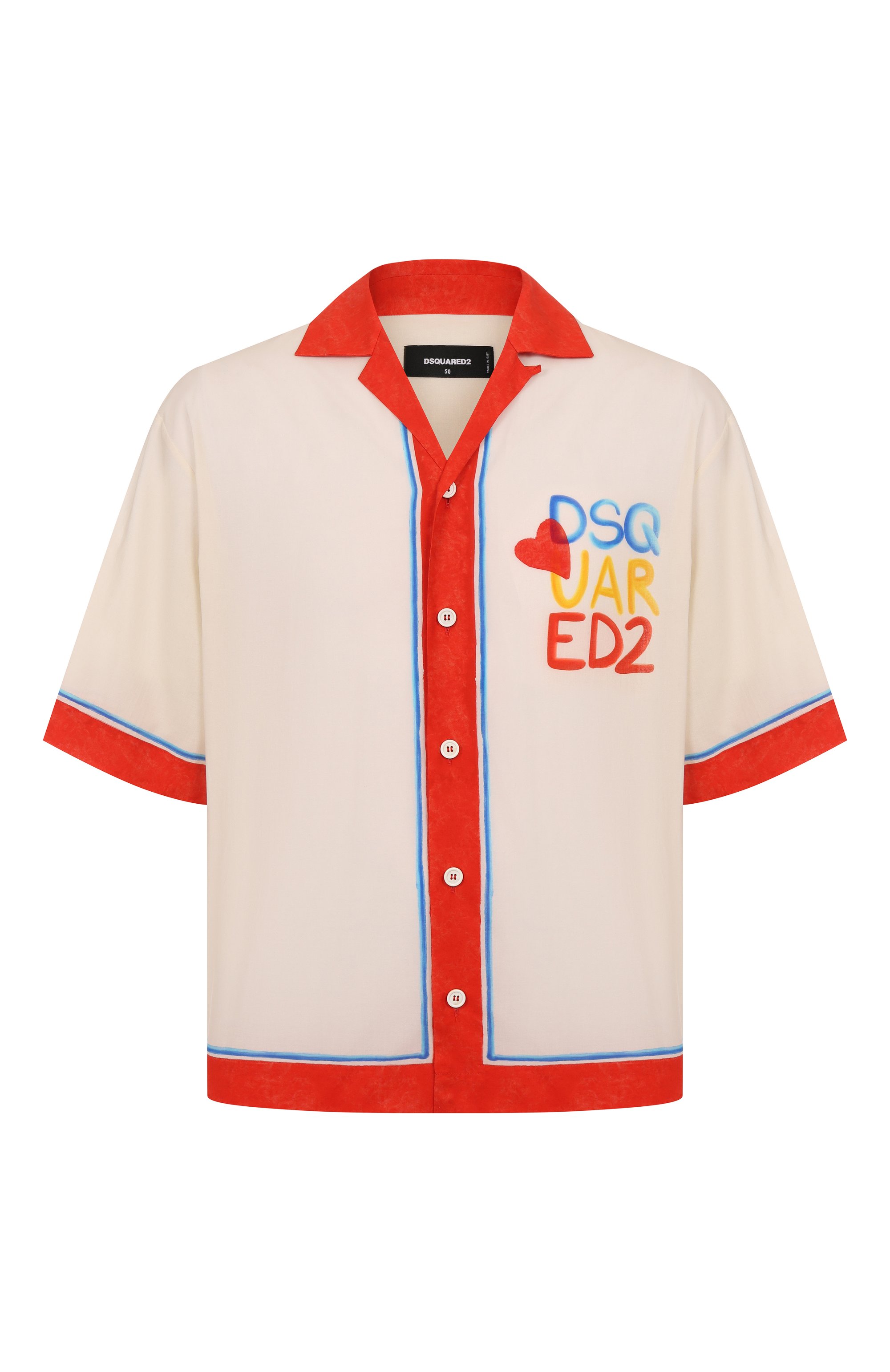 Хлопковая рубашка DSQUARED2, арт. S78DM0044/D35282, фото 1