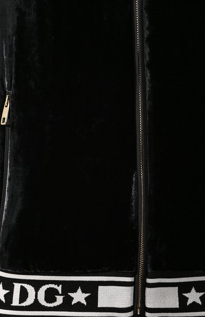 Толстовка из смеси вискозы и шелка DOLCE & GABBANA черного цвета по цене 185500 руб., арт. F9C50T/FUVJK, фото 5 Толстовка из смеси вискозы и шелка DOLCE & GABBANA, арт. F9C50T/FUVJK, фото 5