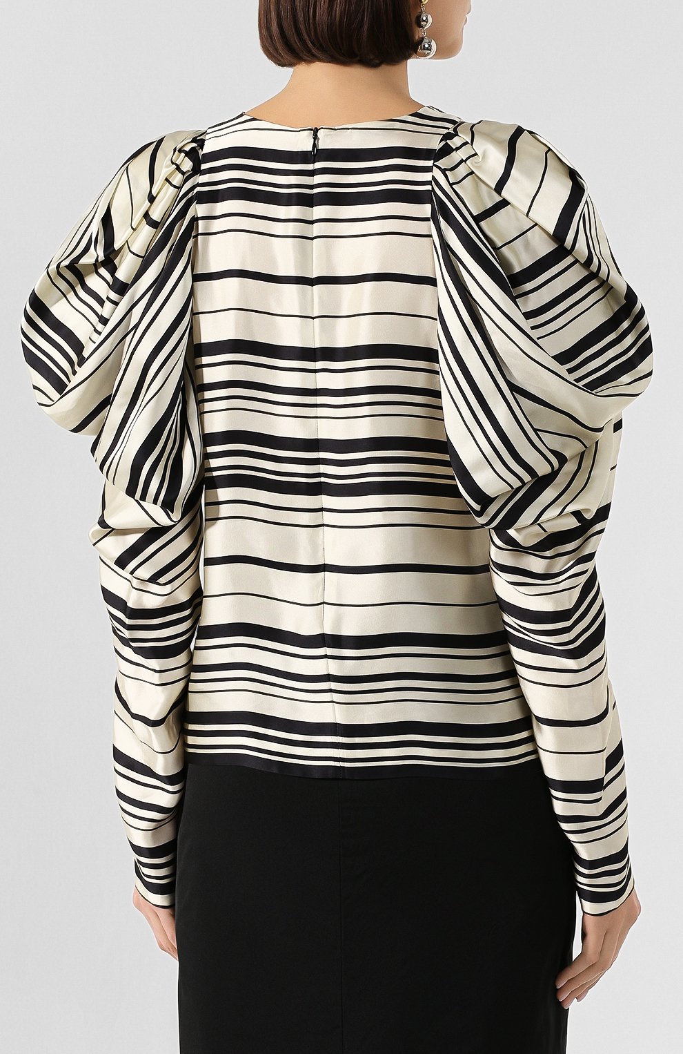 Блузка из смеси вискозы и шелка DRIES VAN NOTEN, арт. 201-10764-9408, фото 4