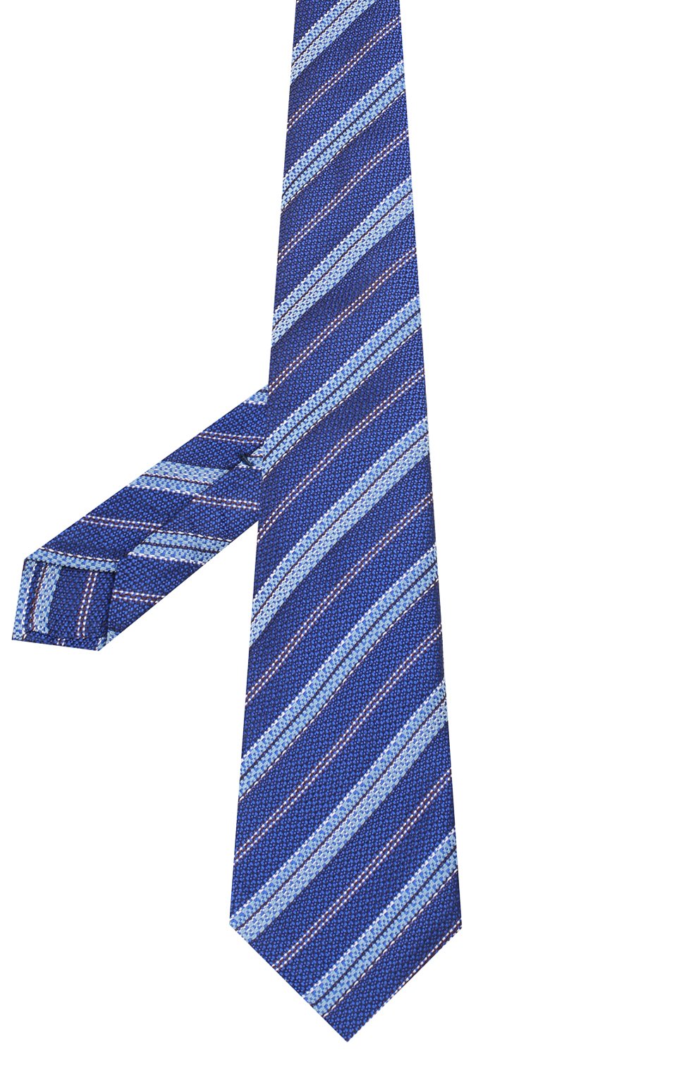 Шелковый галстук KITON синего цвета по цене 25450 руб., арт. UCRVKLC02G27, фото 2 Шелковый галстук KITON, арт. UCRVKLC02G27, фото 2