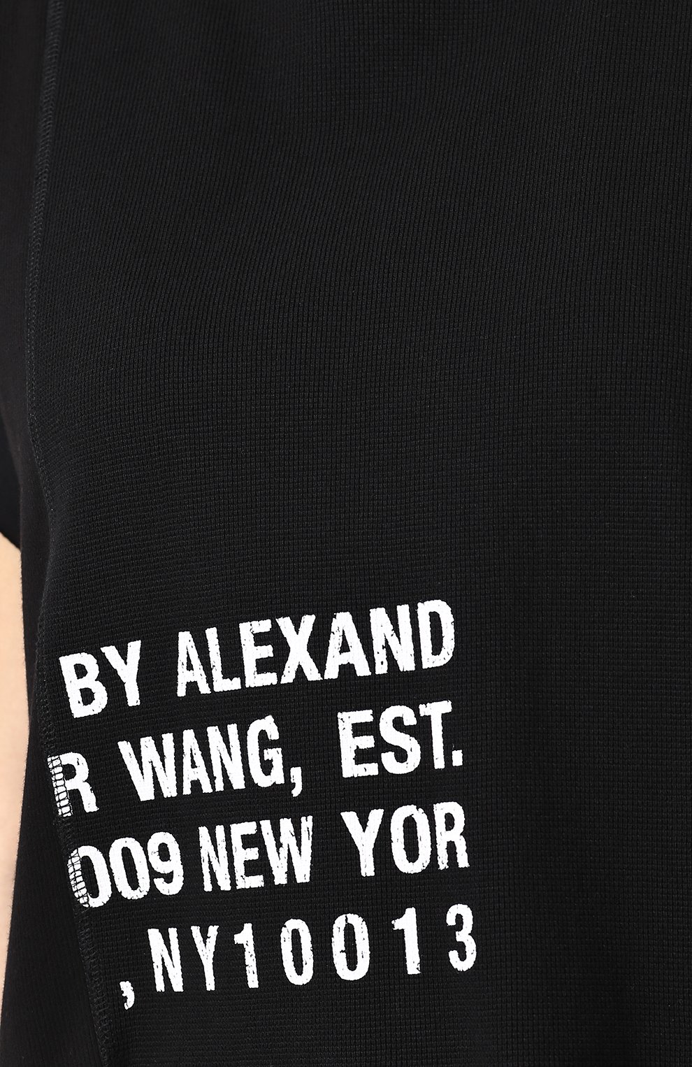 Хлопковая футболка свободного кроя с круглым вырезом ALEXANDERWANG.T, арт. 4C181024E9, фото 5