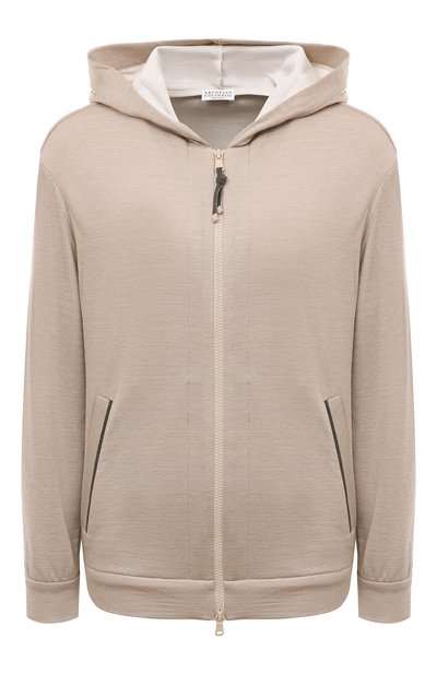 Женский толстовка из хлопка и шелка BRUNELLO CUCINELLI, арт. MD828B1065