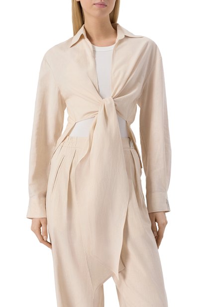 Блузка изо льна и вискозы HINNOMINATE, арт. HMABW01847, фото 3