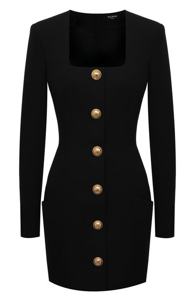 Шерстяное платье BALMAIN, арт. VF16234/167L, фото 1