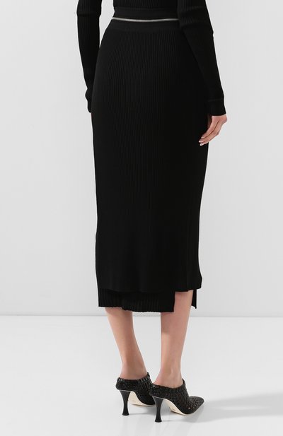 Юбка из смеси вискозы и шерсти HELMUT LANG, арт. K01HW706, фото 4