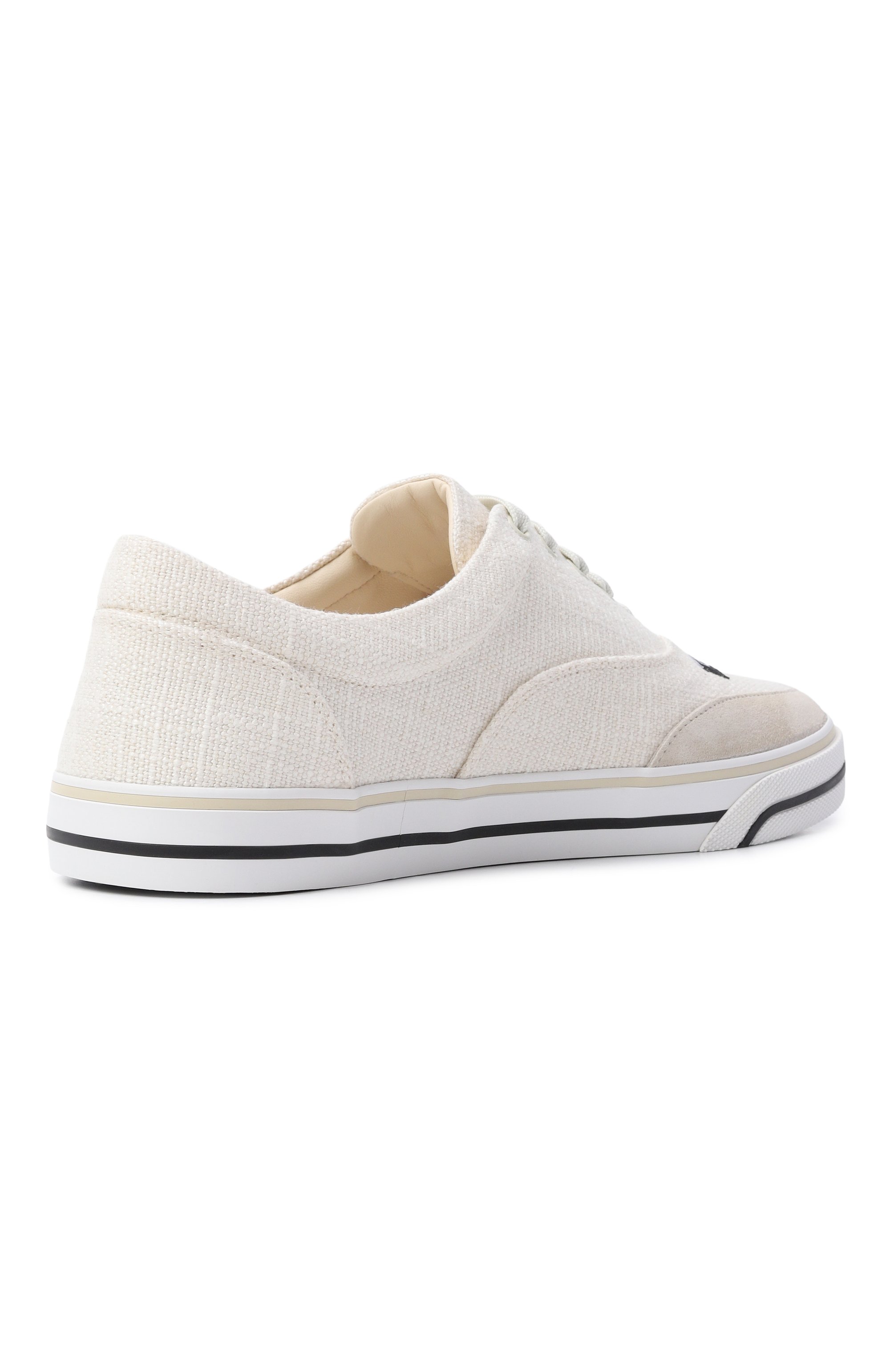 Комбинированные кеды dg sailing DOLCE & GABBANA белого цвета по цене 65350 руб., арт. CS2399/A0332, фото 4 Комбинированные кеды dg sailing DOLCE & GABBANA, арт. CS2399/A0332, фото 4