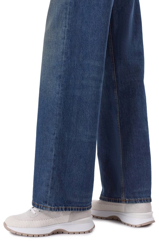 Комбинированные кроссовки Doucal's DD8765WHINPZ849S Кремовый  DD8765WHINPZ849S Фото 2