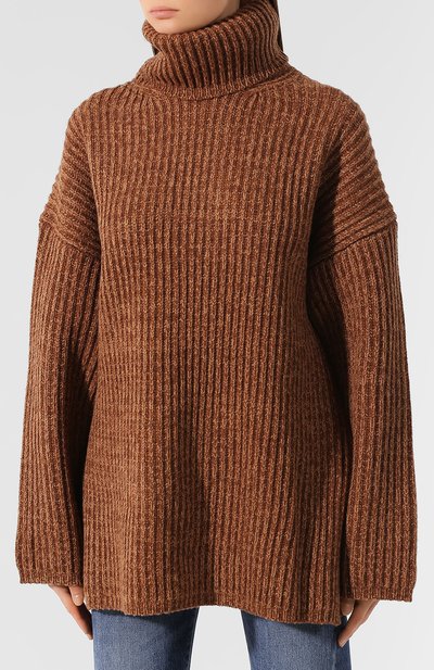 Шерстяной свитер ACNE STUDIOS бежевого цвета по цене 30800 руб., арт. A60018, фото 3 Шерстяной свитер ACNE STUDIOS, арт. A60018, фото 3