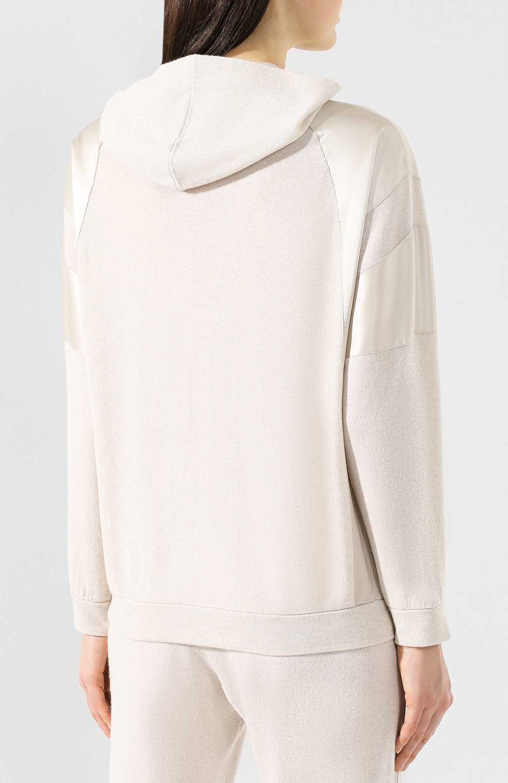 Кашемировый кардиган BRUNELLO CUCINELLI кремового цвета по цене 425500 руб., арт. M12169506, фото 4 Кашемировый кардиган BRUNELLO CUCINELLI, арт. M12169506, фото 4