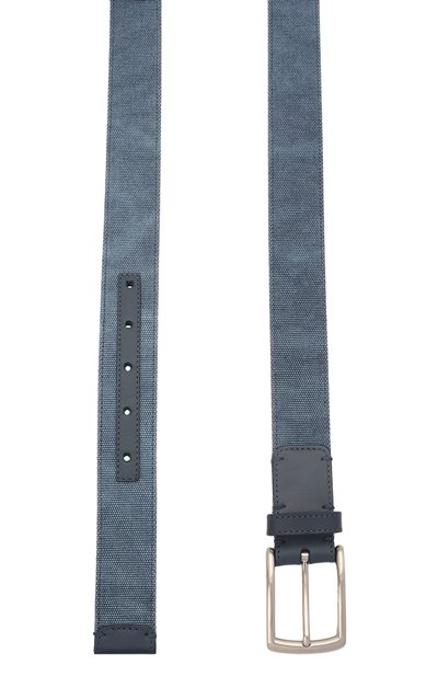 Текстильный ремень ZEGNA синего цвета по цене 43250 руб., арт. B3TT4B/J1261B, фото 2 Текстильный ремень ZEGNA, арт. B3TT4B/J1261B, фото 2
