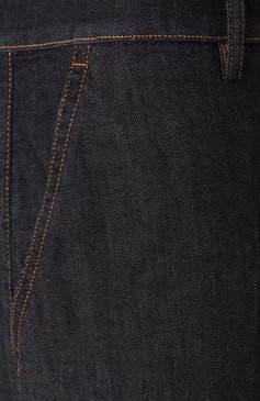 Мужские джинсы CANALI синего цвета, арт. 91675/PD00400 | Фото 6 (Драгоценные камни: Проставлено; Длина (брюки, джинсы): Стандартные; Материал сплава: Проставлено; Материал внешний: Деним, Хлопок; Кросс-КТ: Деним; Силуэт М (брюки): Прямые; Стили: Повседневный)