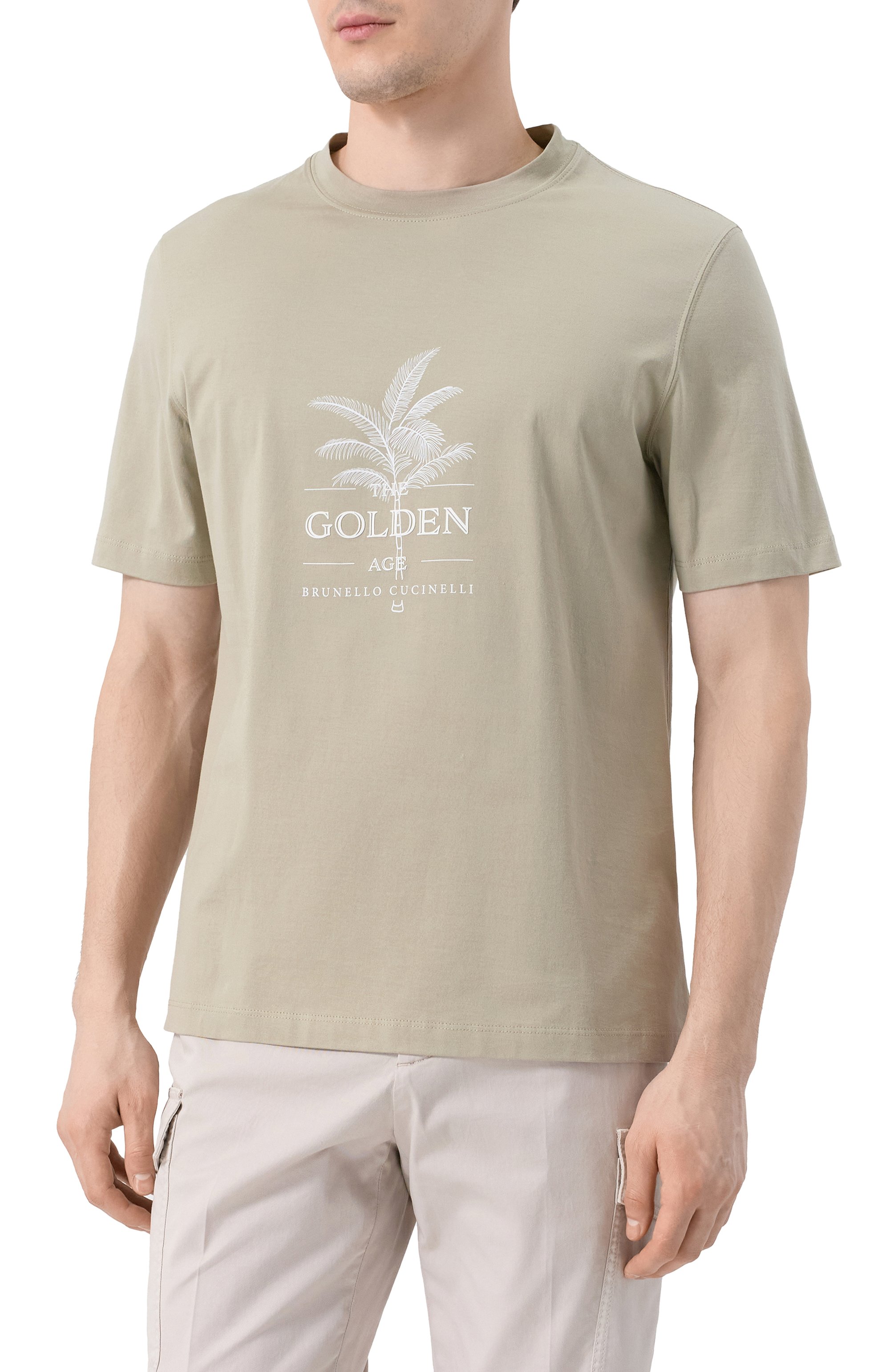 Хлопковая футболка BRUNELLO CUCINELLI, арт. M0B138482P, фото 3