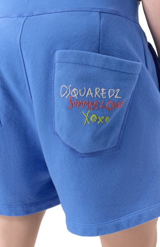 Хлопковые шорты Dsquared2 S78MU0056/S25140 Синий  S78MU0056/S25140 Фото 5