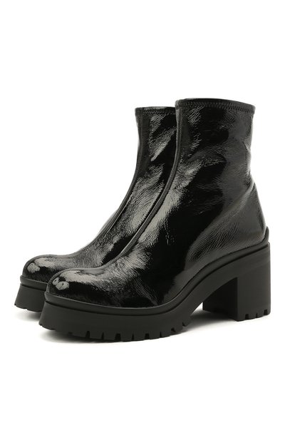 Кожаные ботильоны MIU MIU, арт. 5T193D-3LB1-F0002-080, фото 1