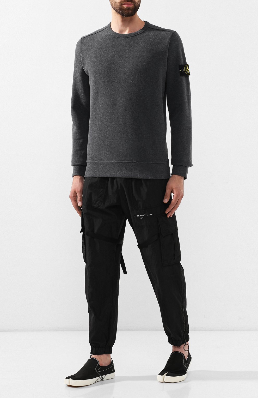 Хлопковый свитшот STONE ISLAND, арт. 711562720, фото 2