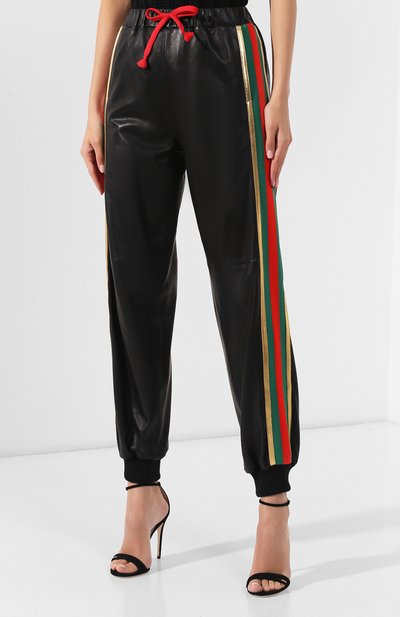 Кожаные джоггеры GUCCI, арт. 573075/XNAB0, фото 3