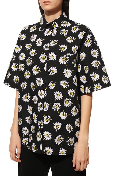Хлопковая рубашка MSGM, арт. 3242MDE116 227350, фото 3