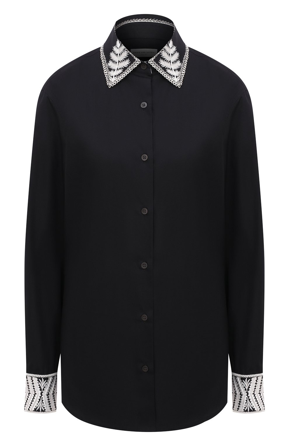 Хлопковая рубашка DRIES VAN NOTEN, арт. 211-30783-2293, фото 1
