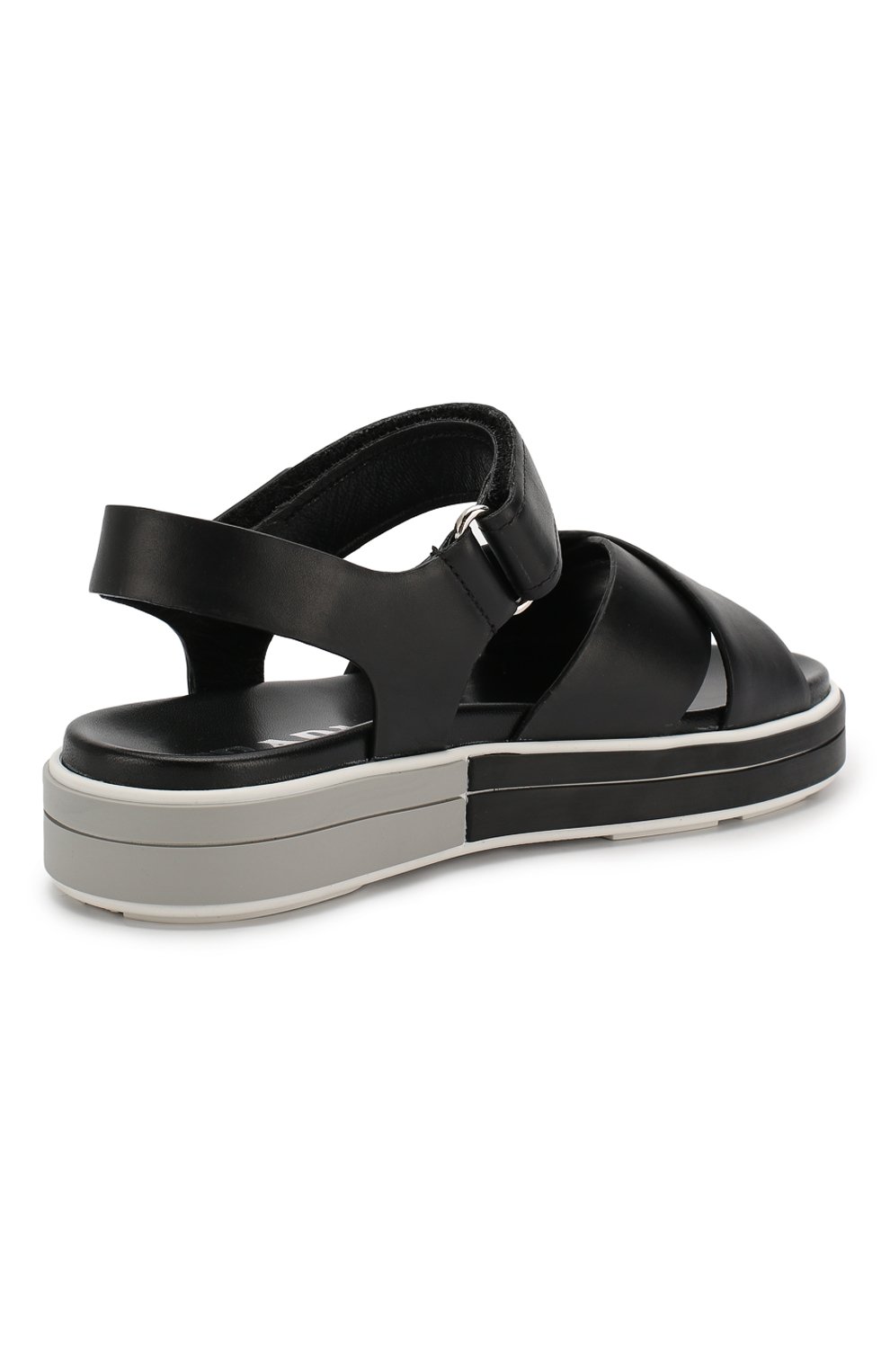 Кожаные сандалии PRADA, арт. 1X366L-3J8K-F0002-005, фото 3