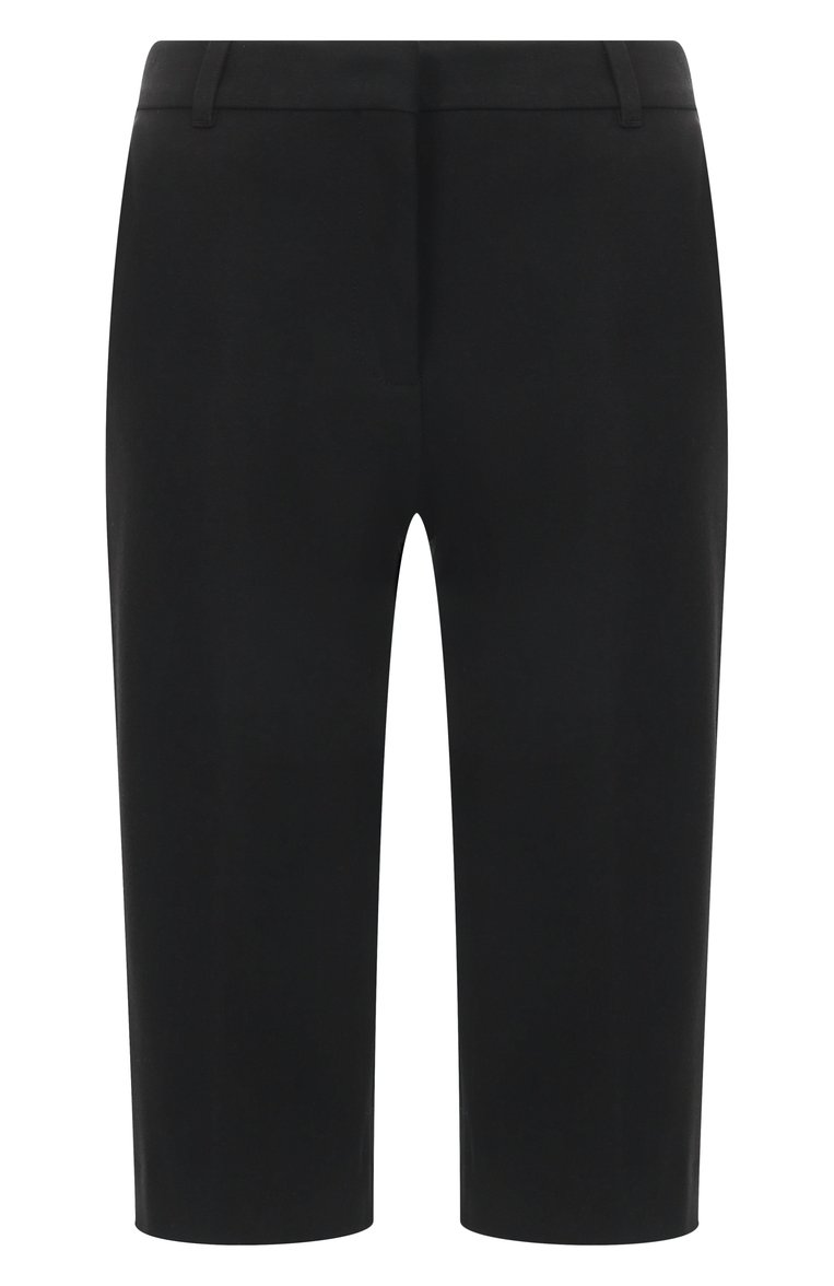 Женские хлопковые шорты THE KOOPLES черного цвета, арт. FPAN30032K | Фото 1 (Материал внешний: Хлопок; Нос: Не проставлено; Стили: Кэжуэл; Длина Ж (юбк�и, платья, шорты): До колена; Автоматизация состава: Проставлено)