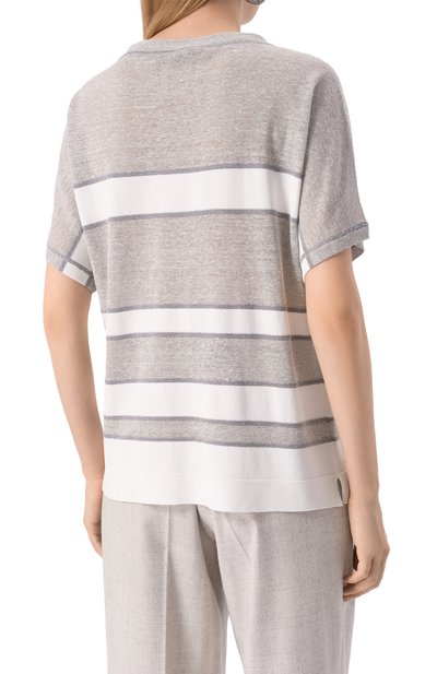 Футболка из вискозы и льна D.EXTERIOR, арт. 60433, фото 4