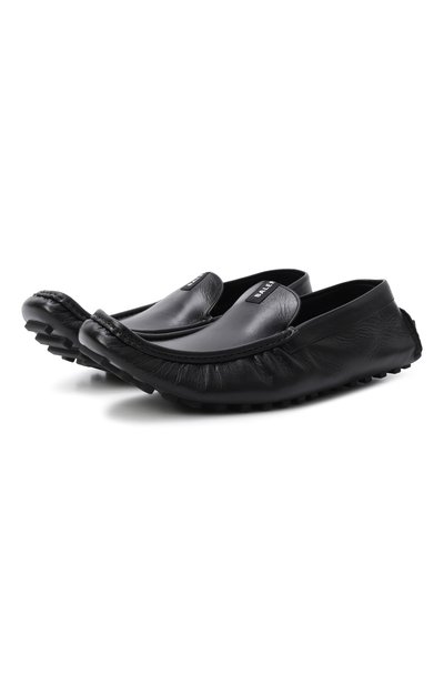 Мужские кожаные мокасины portofino BALENCIAGA, арт. 861618/WB1B1