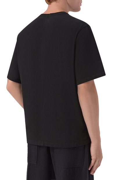 Хлопковая футболка RICK OWENS черного цвета по цене 37850 руб., арт. RU02F4232/JA, фото 4 Хлопковая футболка RICK OWENS, арт. RU02F4232/JA, фото 4