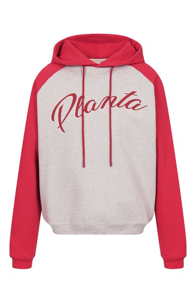 Женская хлопковое худи PLANTA ROSA, арт. PR/H/REDCLASSIC/470