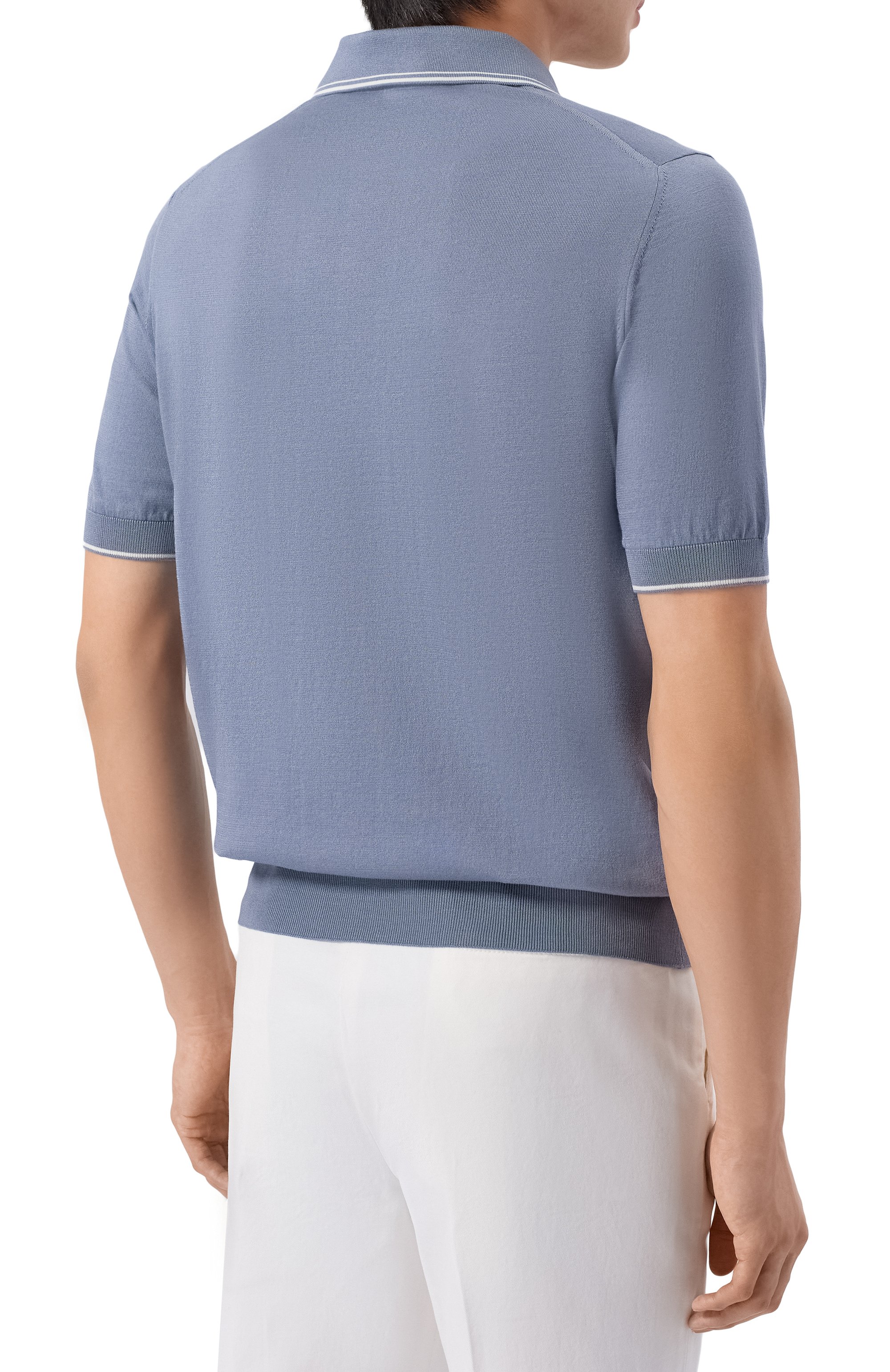 Поло из хлопка и шелка MVST, арт. M26.CSM.K425, фото 4