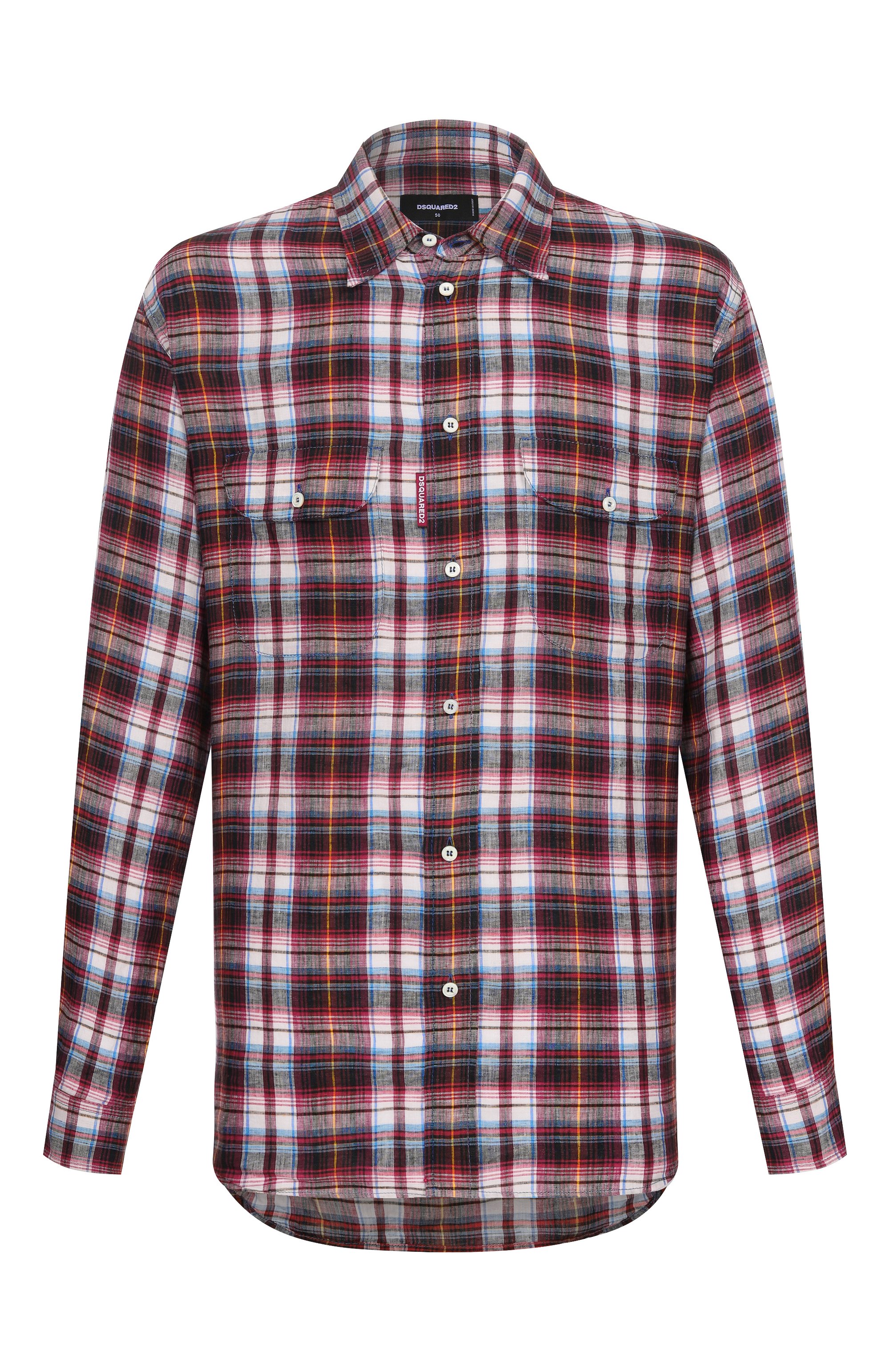 Льняная рубашка DSQUARED2, арт. S74DM1006/D35423, фото 1