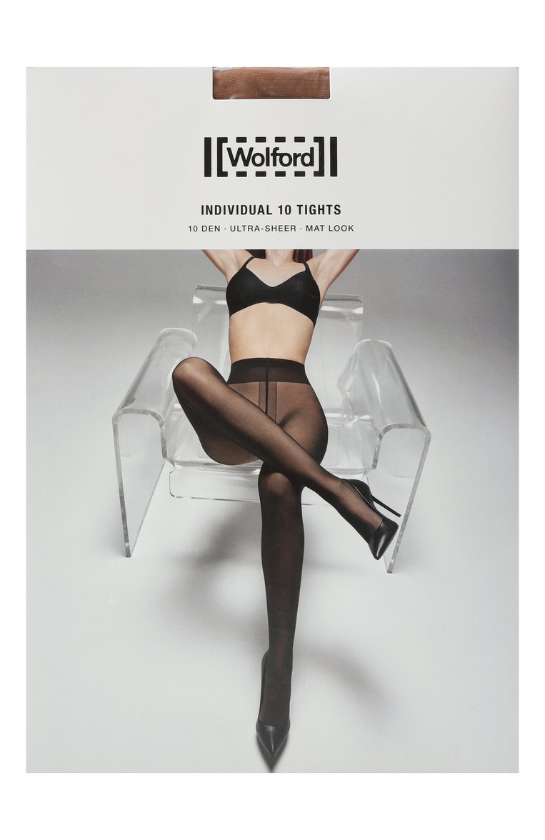 Женские колготки WOLFORD коричневого цвета, арт. 18382. | Фото 1 (Нос: Не проставлено; Материал внешний: Синтетический материал)