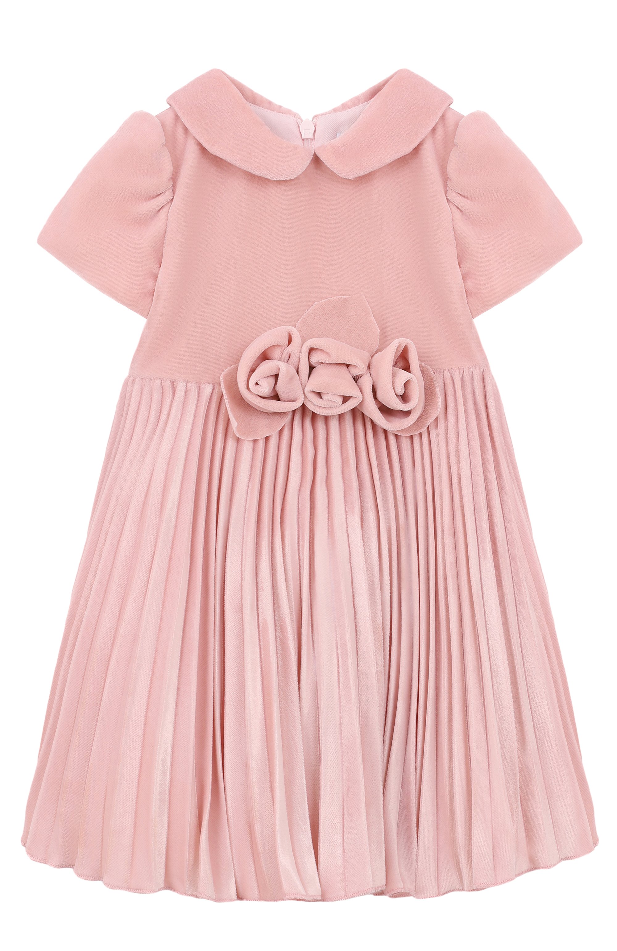 Бархатное платье MONNALISA, арт. 73F902, фото 1