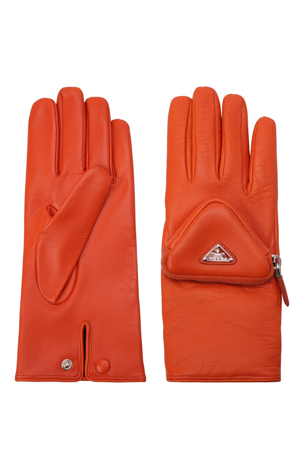 Кожаные перчатки PRADA, арт. 2GG137-2DWZ-F0049, фото 3