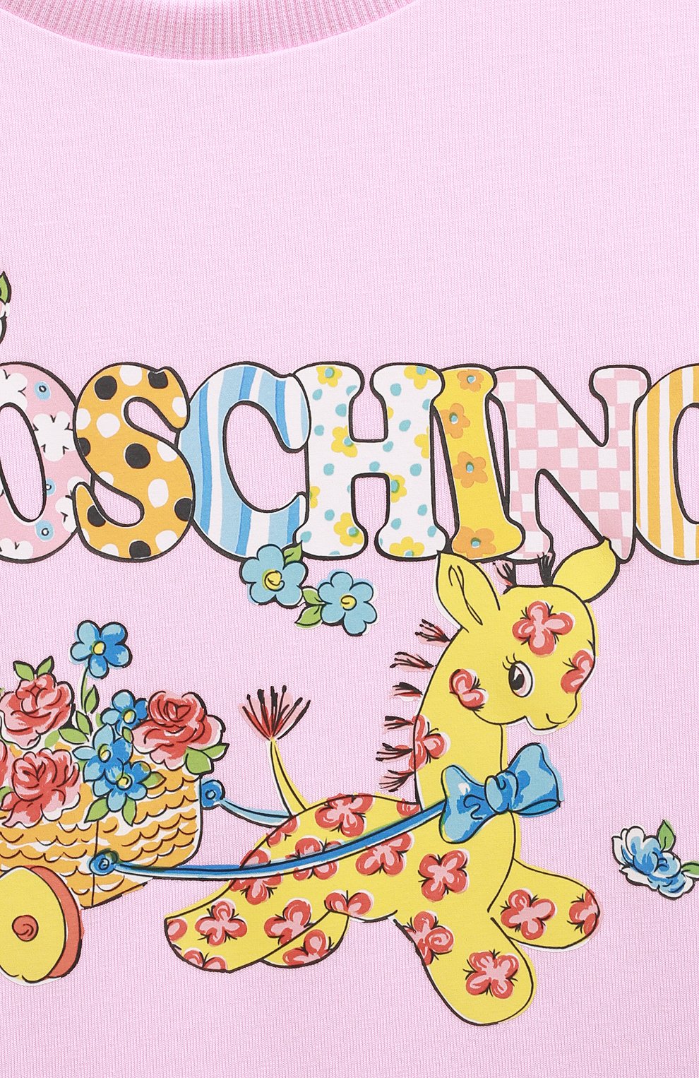 Хлопковая футболка MOSCHINO, арт. HDM04L/LBA00/10A-14A, фото 3