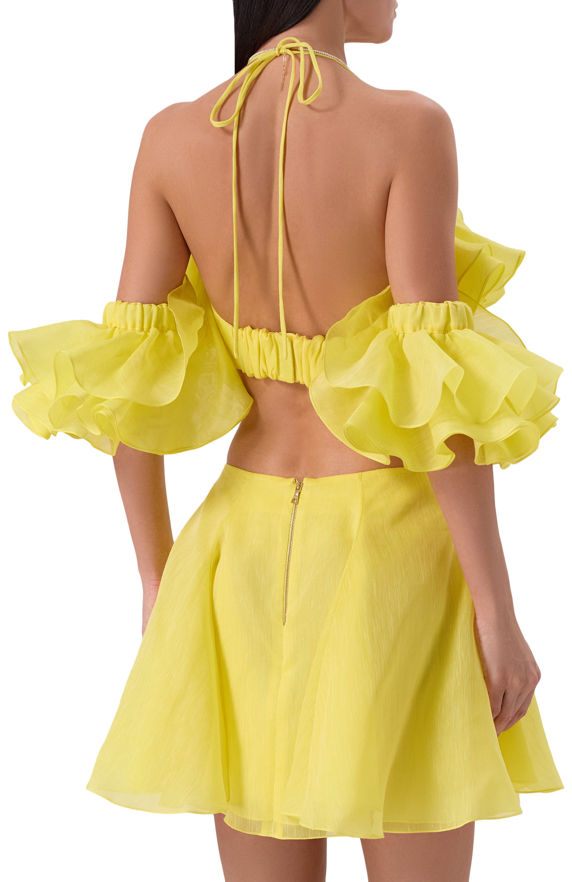 Топ изо льна и шелка YVON желтого цвета по цене 29500 руб., арт. 0 240141, фото 4 Топ изо льна и шелка YVON, арт. 0 240141, фото 4