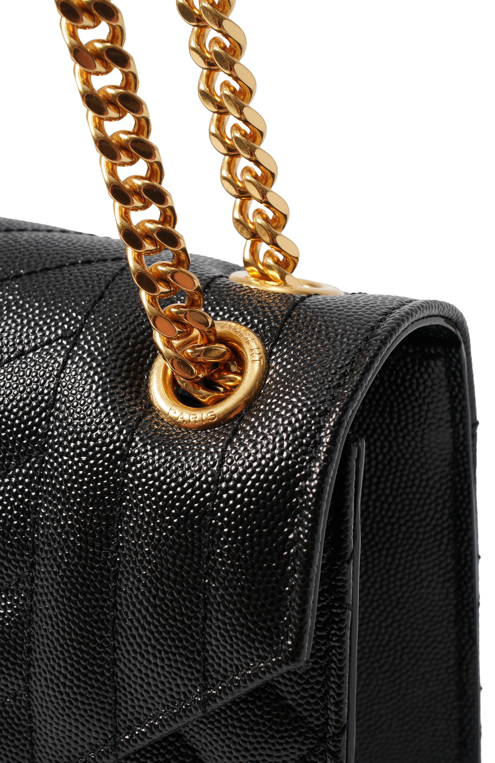 Сумка monogram envelope medium SAINT LAURENT черного цвета по цене 385000 руб., арт. 600185/B0W91, фото 6 Сумка monogram envelope medium SAINT LAURENT, арт. 600185/B0W91, фото 6