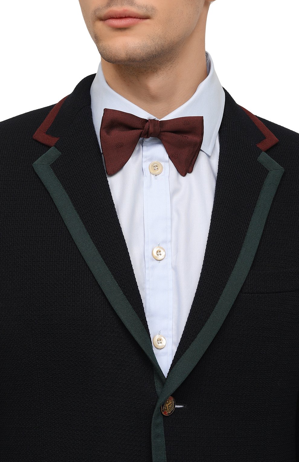 Шелковый галстук-бабочка GUCCI, арт. 627701 4G009, фото 2