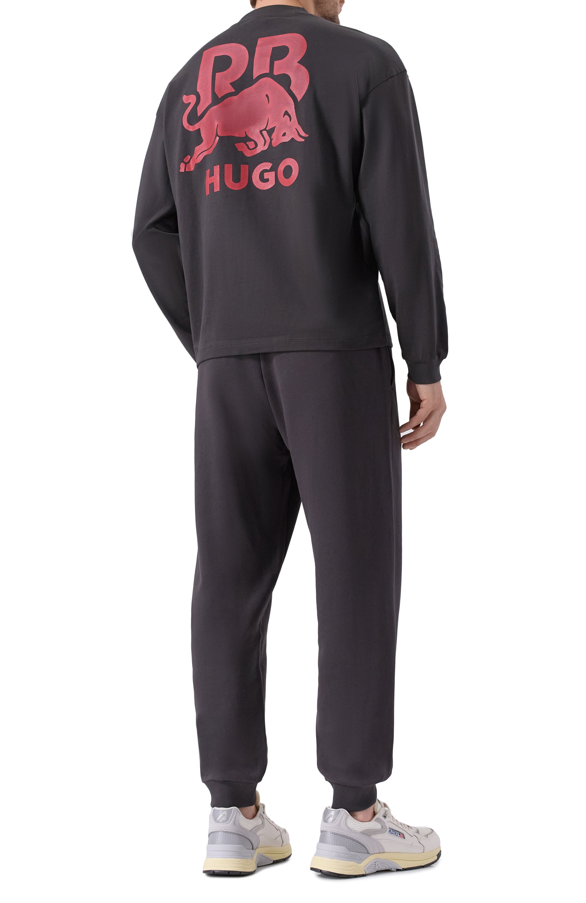 Хлопковый свитшот hugo x rb HUGO темно-серого цвета по цене 10950 руб., арт. 50551830, фото 2 Хлопковый свитшот hugo x rb HUGO, арт. 50551830, фото 2