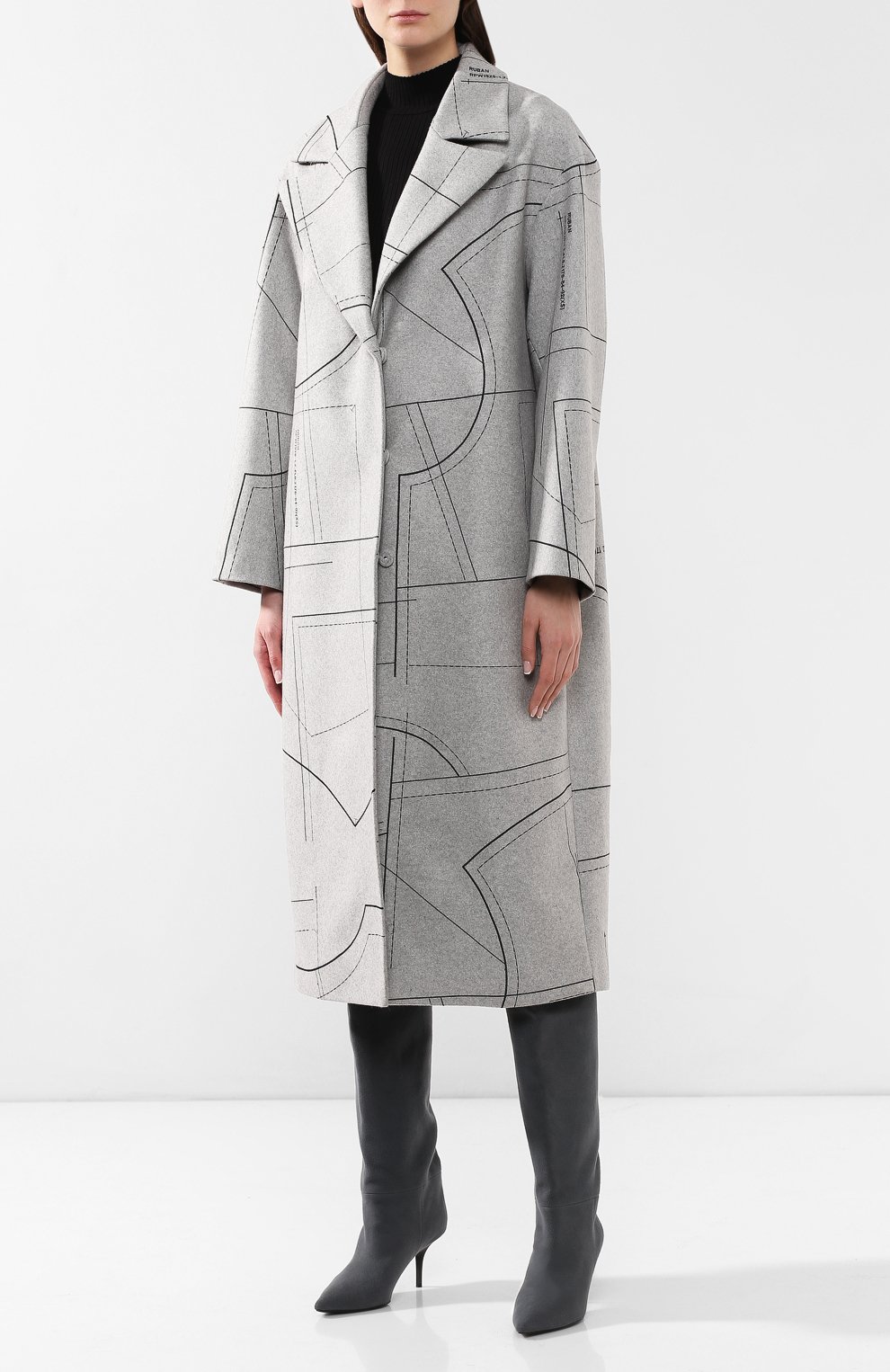 Пальто свободного кроя RUBAN, арт. RРW19/20 - 1.1.310.4, фо то 3