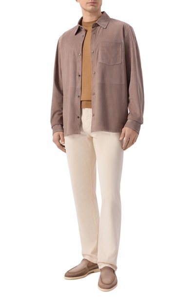 Мужская замшевая рубашка MVST, арт. M26.2PM.L004/L010 SUEDE