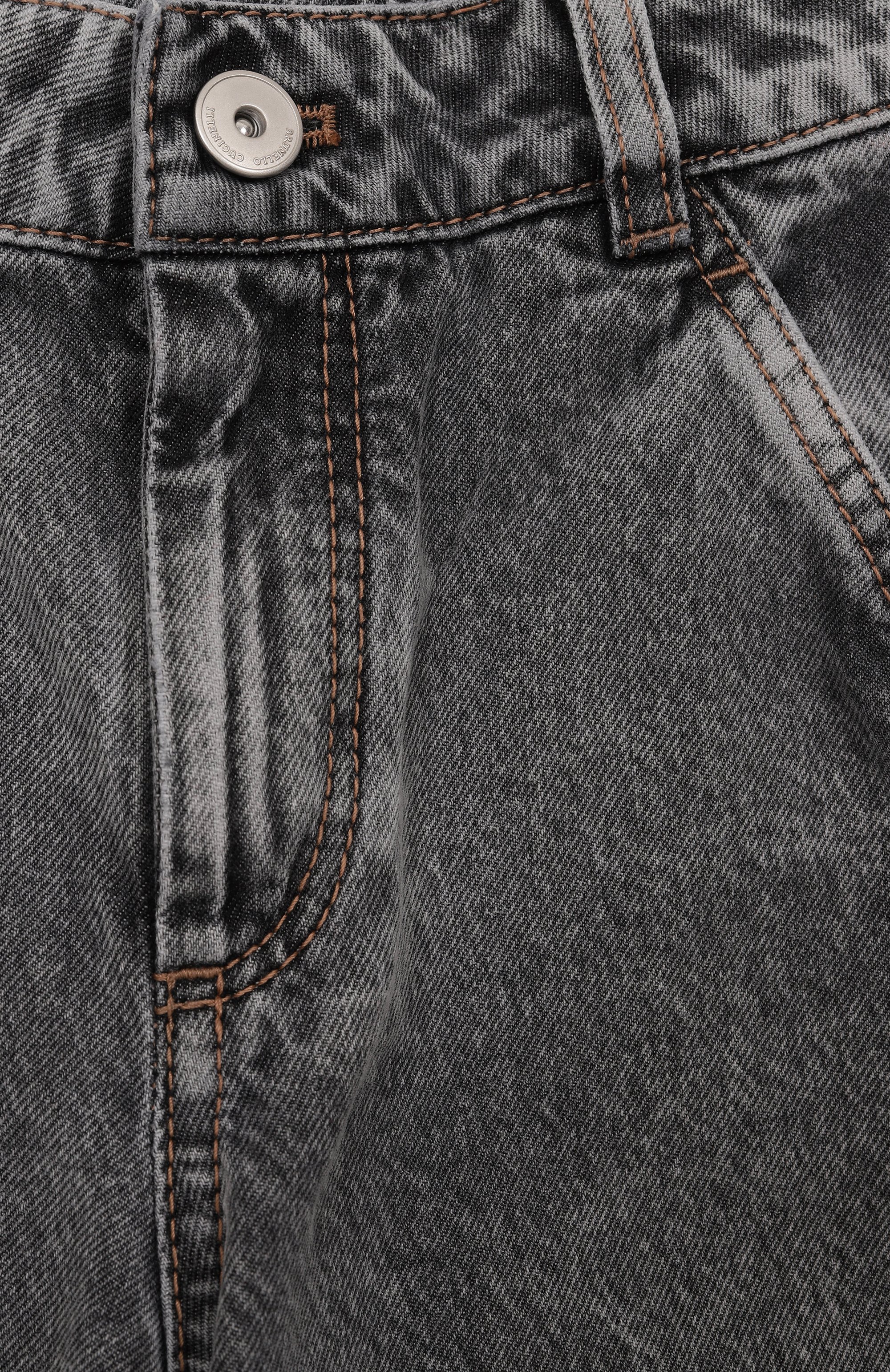 Джинсы BRUNELLO CUCINELLI серого цвета по цене 49350 руб., арт. BH188P648A, фото 3 Джинсы BRUNELLO CUCINELLI, арт. BH188P648A, фото 3