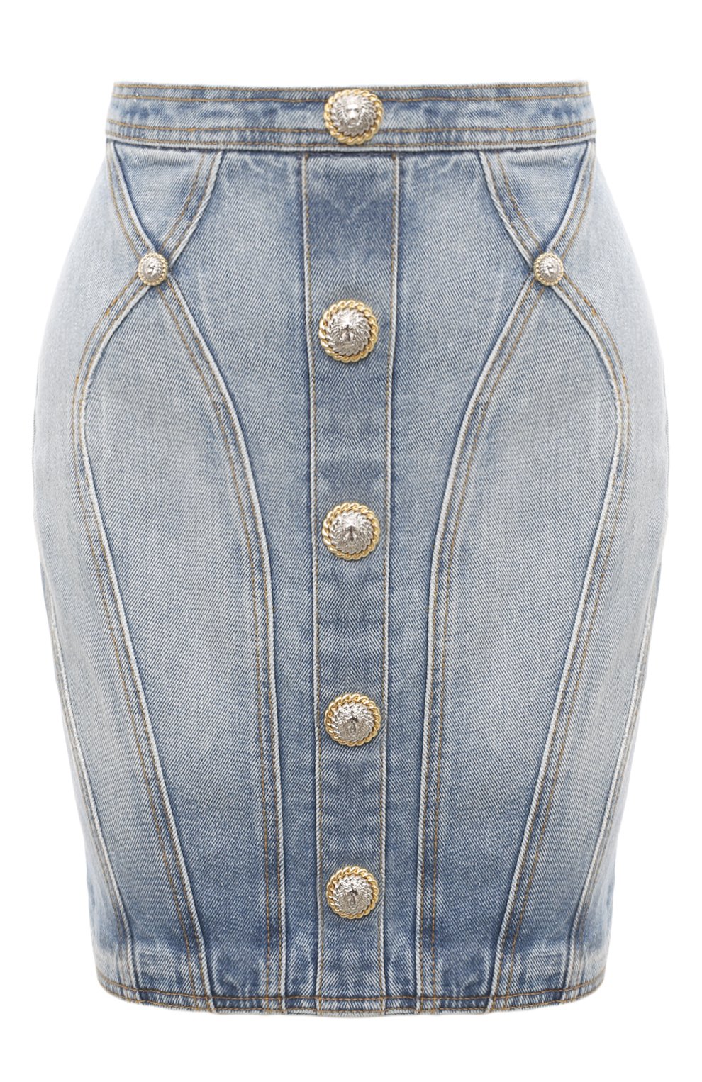 Джинсовая юбка BALMAIN, арт. DF1LBA22/DE53, фото 1